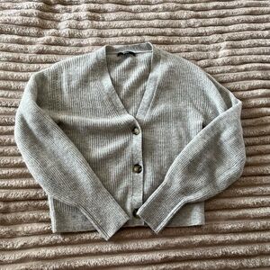 Quince Baby Alpaca-Wool Cropped Cardigan